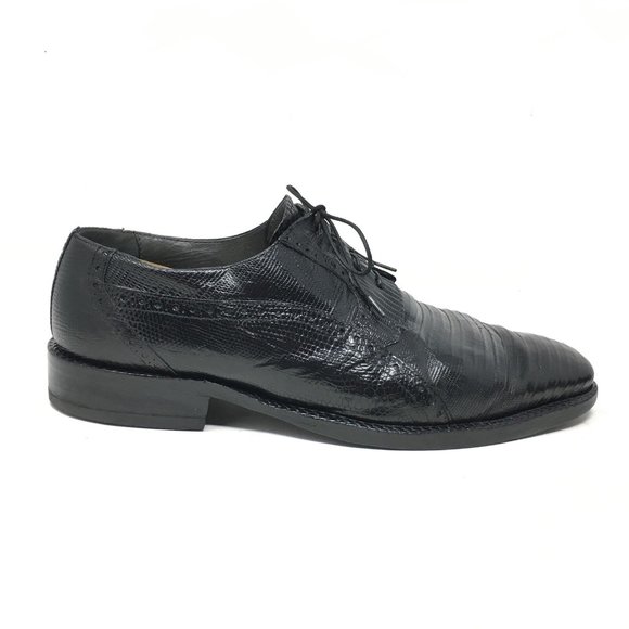 David Eden Oxfords Shoes Size 10 Black Full Lizard main image 5
